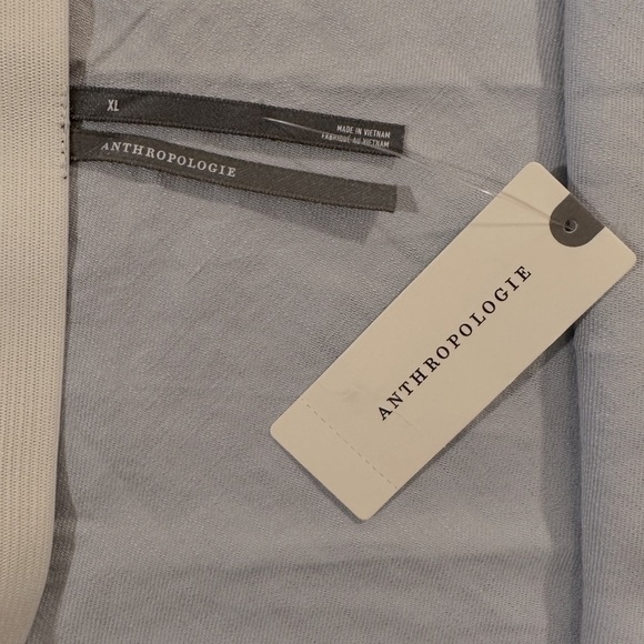 Anthropolgie The Tilda Mini Slip Skirt Size XL Light Grey Linen Pull On Styling - Picture 6 of 11